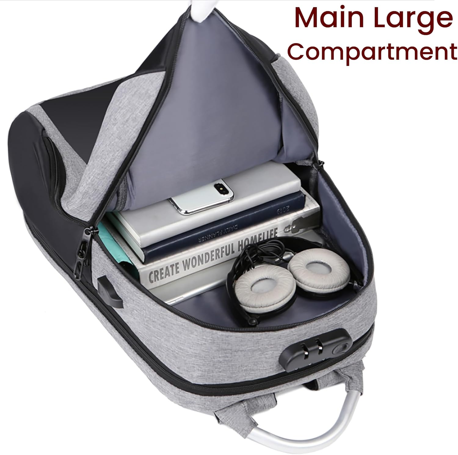 حقيبة ظهر مضادة للسرقة لأجهزة الكمبيوتر المحمولة مزودة بمنفذ ش... - view 2