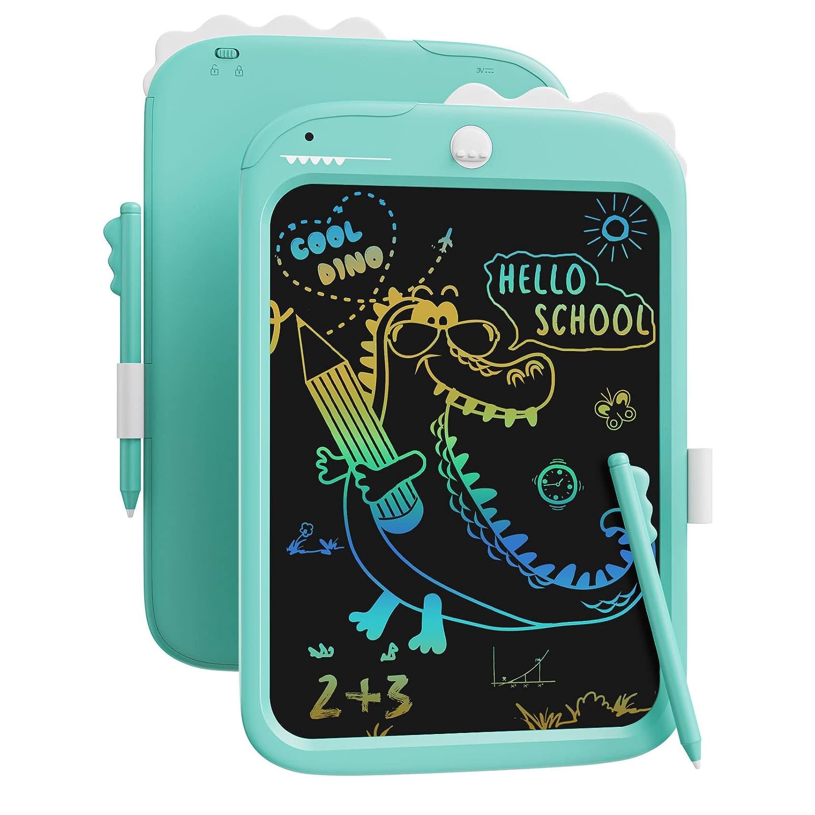 proffisyLCD Writing Tablet Dinosaur Toy for Kids,10 inch Writing Pad with Lock Function, Erasable, Drawing, Playing, Spelling, Educational Learning Toy Gifts for 3 4 5 6 Years Old Boys Girls (Blue)