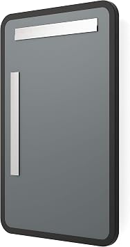 Better Bevel Wall Mirror | Bathroom Vanity Mirror | Black Metal Frame | 20 x 30 Rectangle