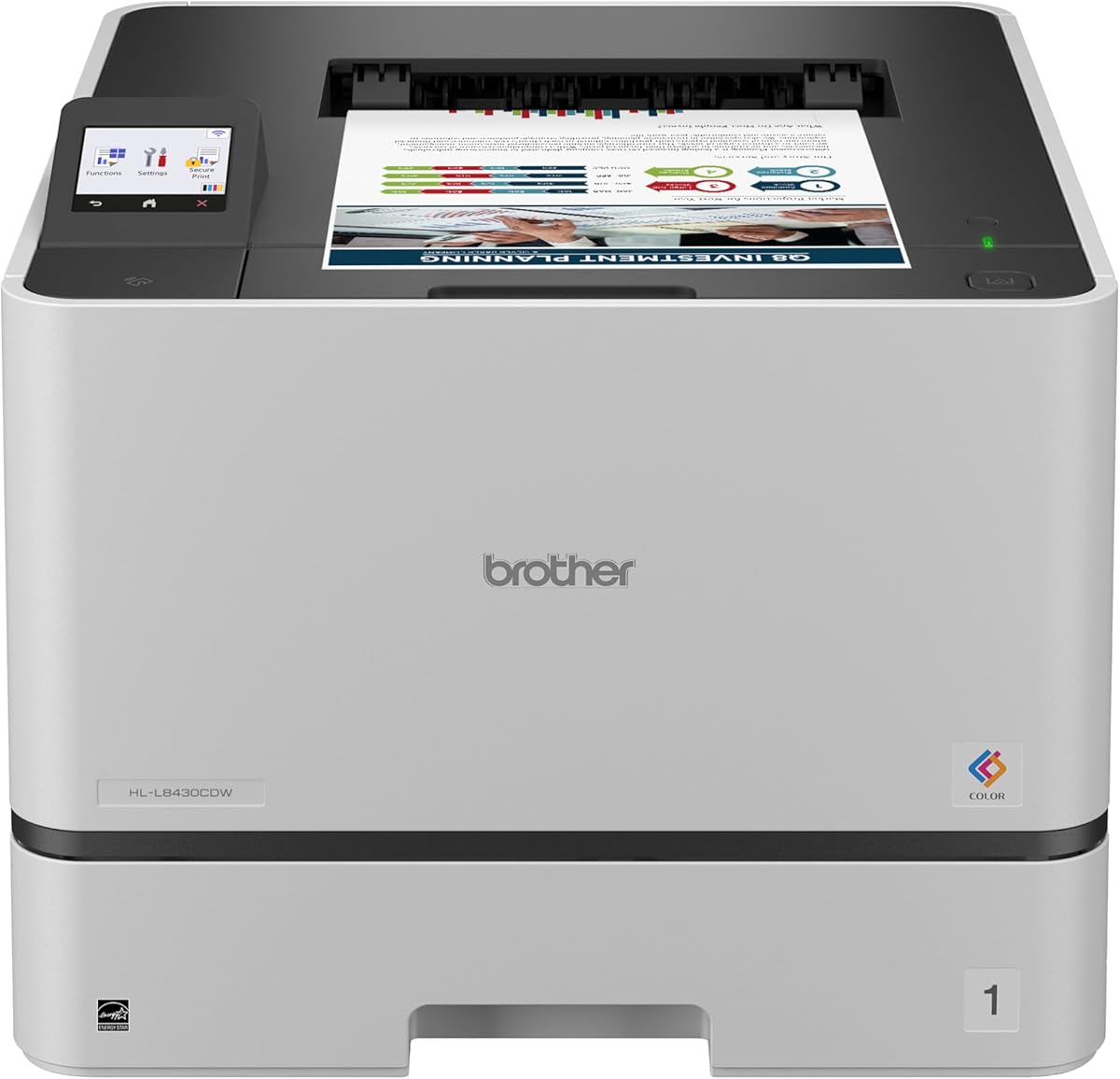 Brother HL-L8430CDW Business Color Laser Printer with Low-Cost Printing and Wireless Networking