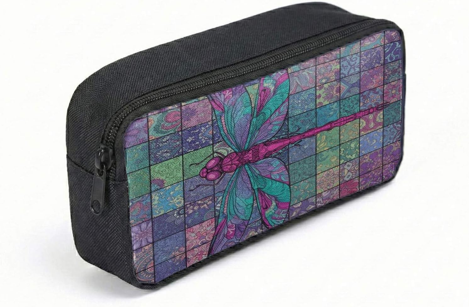 Vibrant Dragonfly Boho Print 17 Inch Backpack 3 Piece Set Artistic Tribal Pattern Travel Bag Laptop Rucksack Multi-use (03)