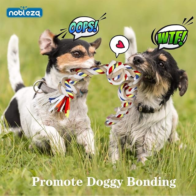 Foto 7 de 7 de Nobleza - Cuerda de Juguete para Perros Algodón, Beneficiosa para la Salud Mental del Perro, la Salud Dental…