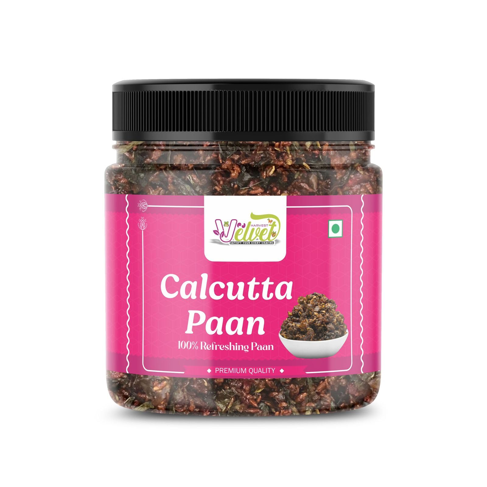 VELVET HARVEST Premium Calcutta Meetha Paan Mukhwas Mouth Freshener | Sweet Paan Hygienically Packed | Freshener, Digestive, After-Meal Snack |Traditional Mukhwas (300 g)