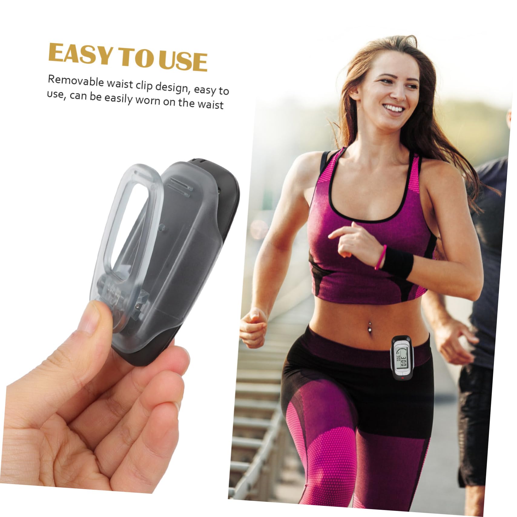 TOYANDONA 5 Pièces pédomètre podomètre pour Marcher Compteur de Pas pour Marcher comptoir Compteur de Pas pour l'extérieur podomètre pour Le Fitness Compteur portatif Abdos