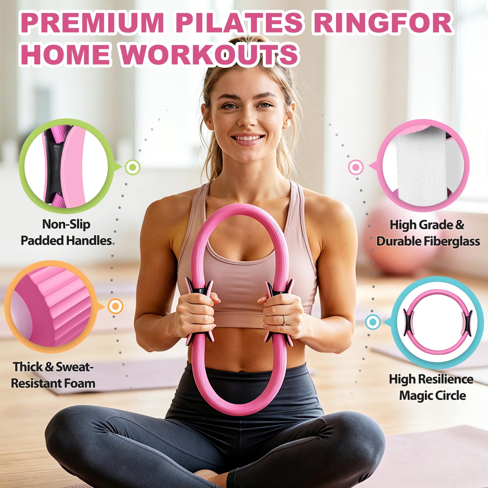 Dilobio Pilates Kit, Pilates Equipment for Home Workout, Pilates