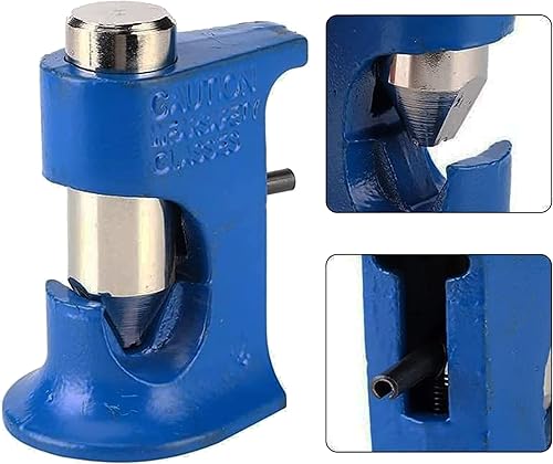 Miniatura 6 de CNSPEED Herramienta engarzadora de martillo, crimpadora de martillo sólido para batería y cables de soldadura, calibre de cable de 16 AWG a 40 (azul)