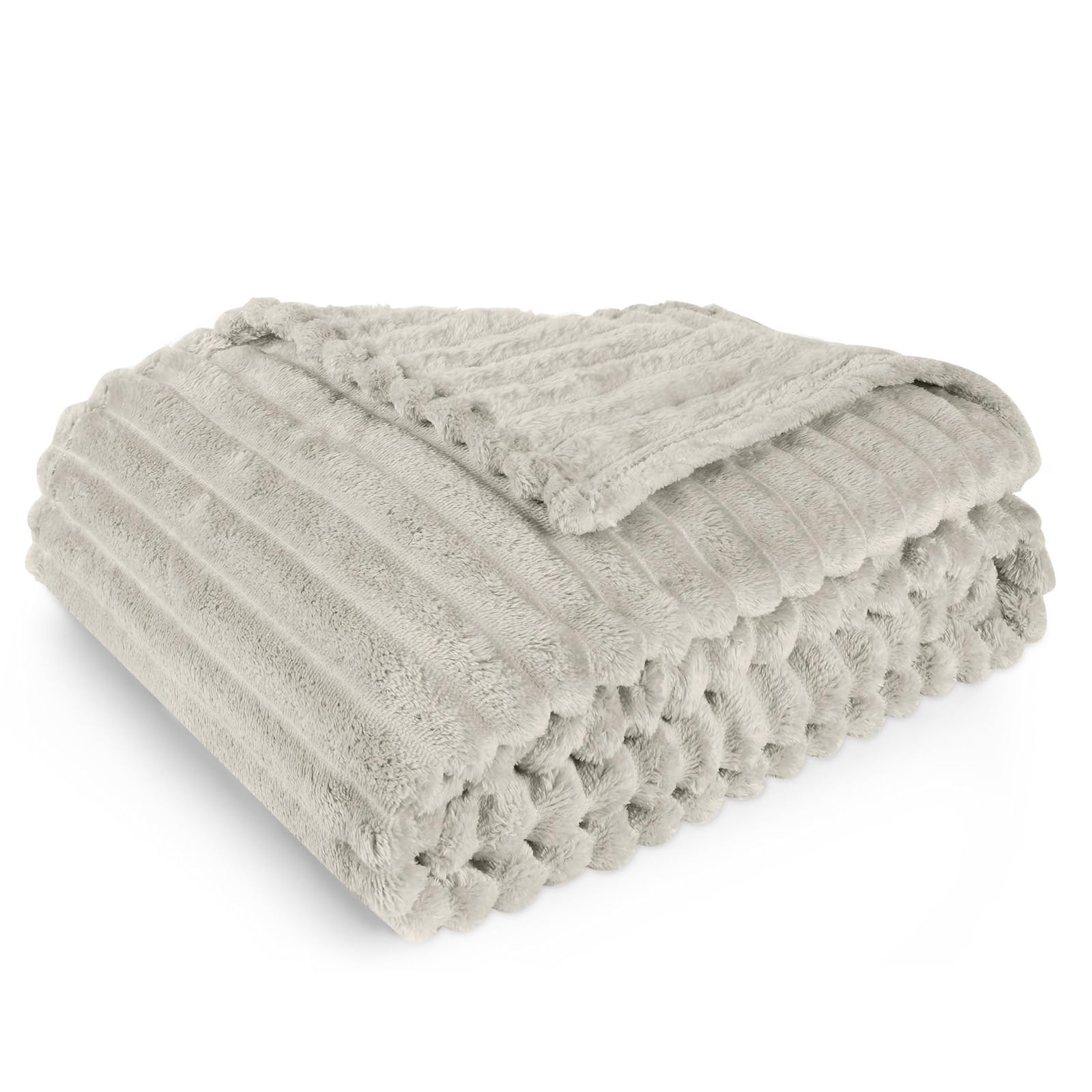 Aomig Manta Sofa de Felpa de Conejo Grande, 200cmx150cm Mantas para Cama Super Suave Cálida, Mantas para Sofa, Blanket para Cama Invierno Gordas, Cálida y Mullida para Sofa, Cama y Sobrecama, Caqui