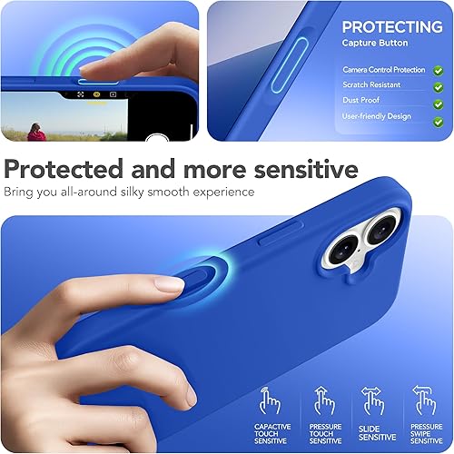Miniatura 18 de GONEZ Funda para iPhone 14 Pro, compatible con Magsafe, con protector de pantalla + protector de lente de cámara, forro de microfibra suave