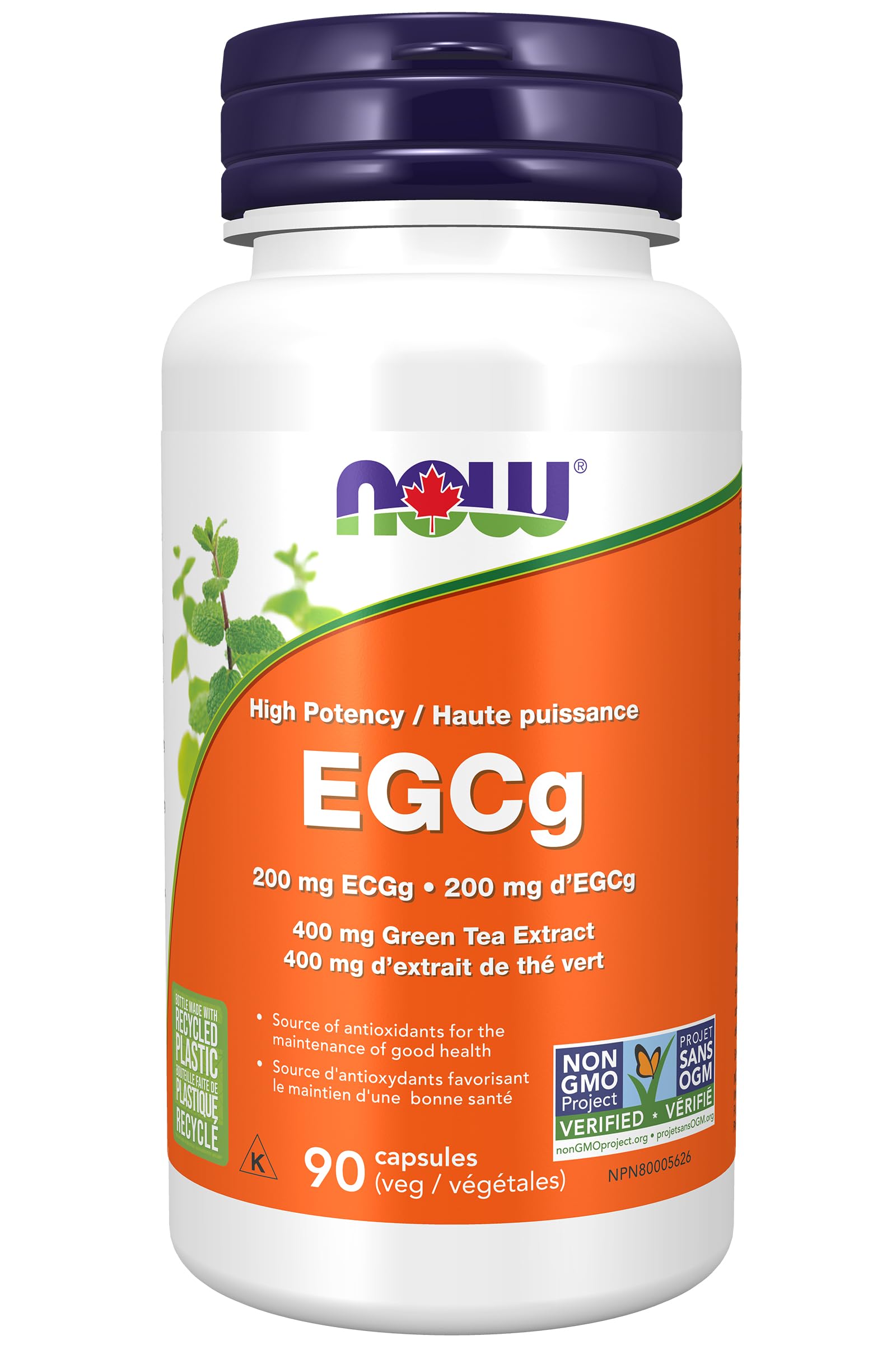 Now EGCg GreenTea Ext 400mg (EGCg 200mg) 90vcap