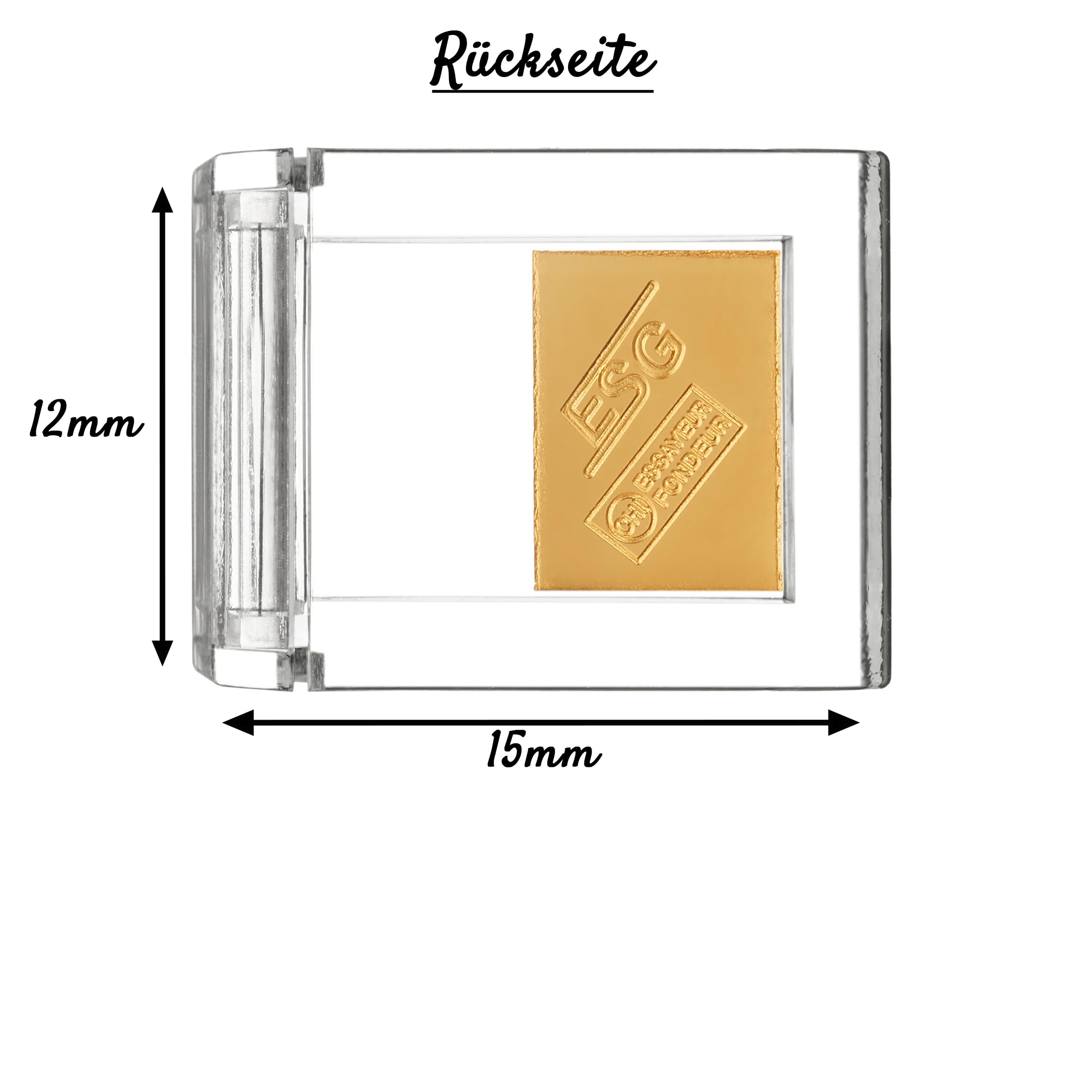 Gold als Geschenk - Goldbarren 0,5g in hochwertiger Kapsel - Echtheitsgarantie - Feingold 999.9