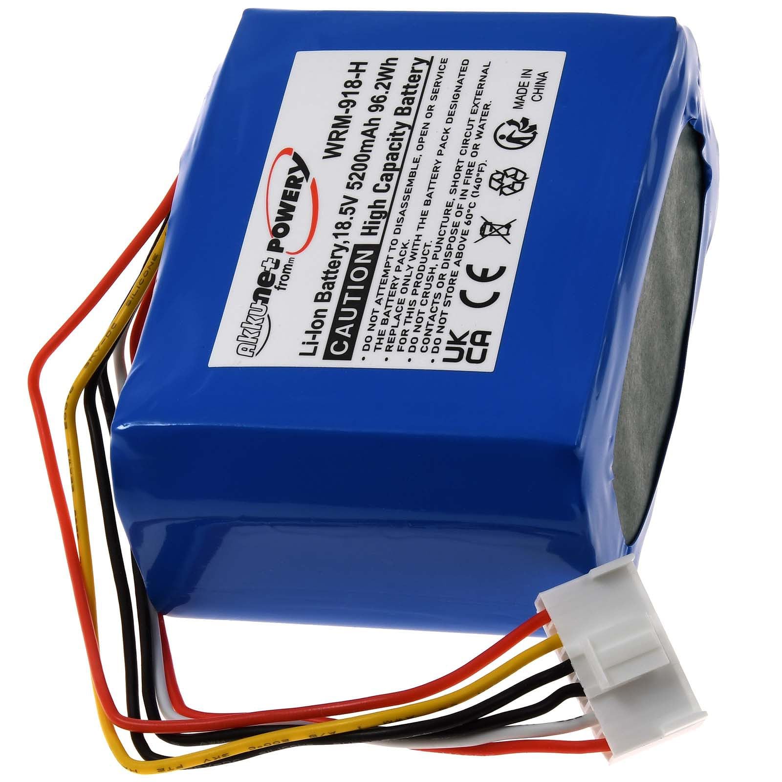 Batterie Li-ion pour robot tondeuse Robomow RK 1000, 18,5 V