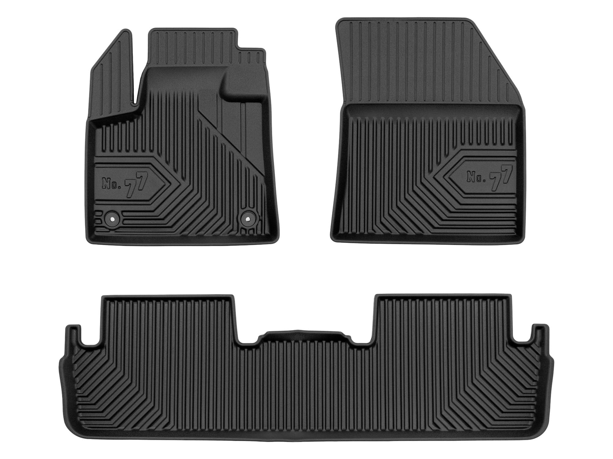 Dywaniki 3D TPE kompatybilne z DS 7 Crossback (2017-), komplet, NO77