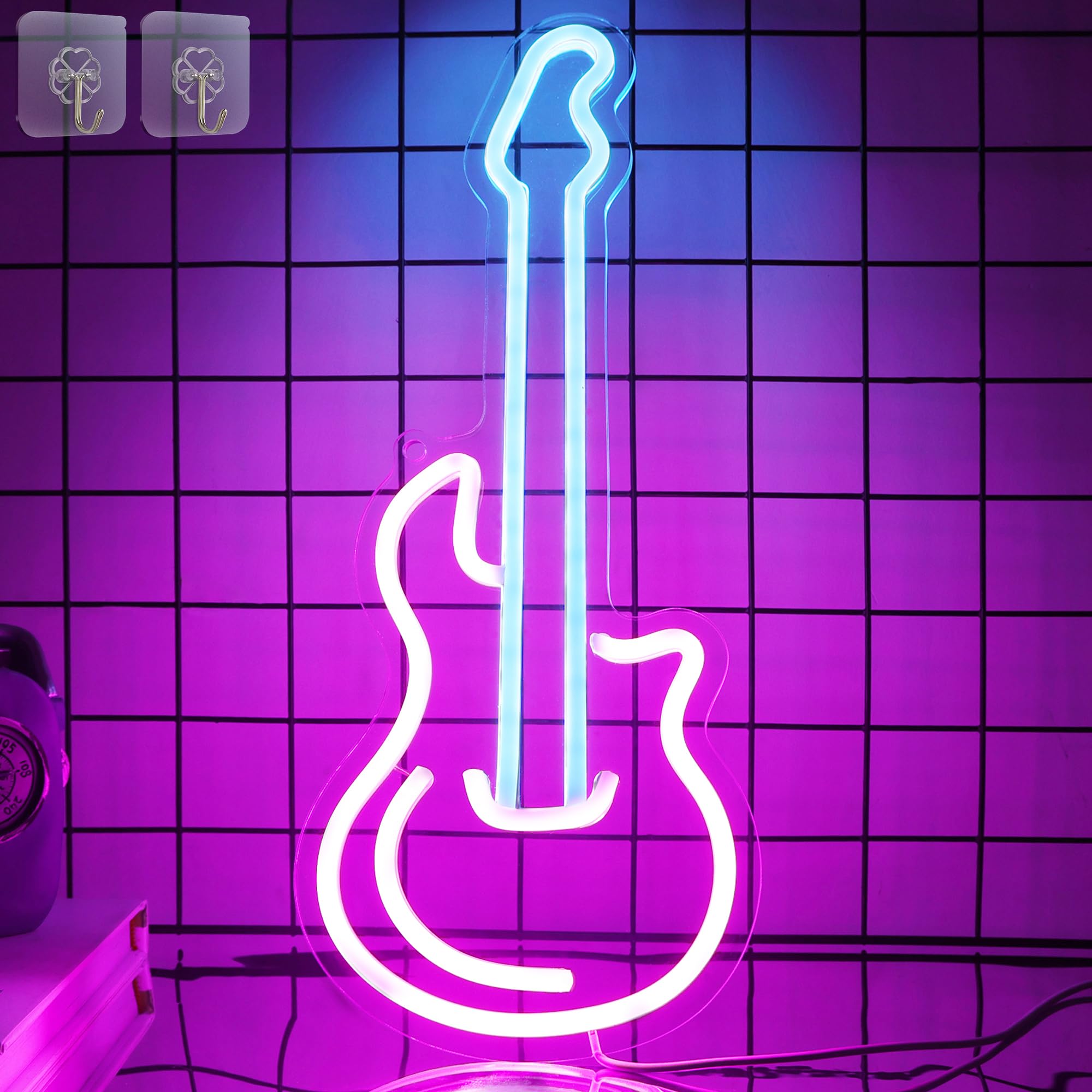 Olekki Pink Good Vibes Neonbord - Neon Lights voor Slaapkamer, LED Neon Signs voor Wanddecoratie (16,1 x 8,3 inch