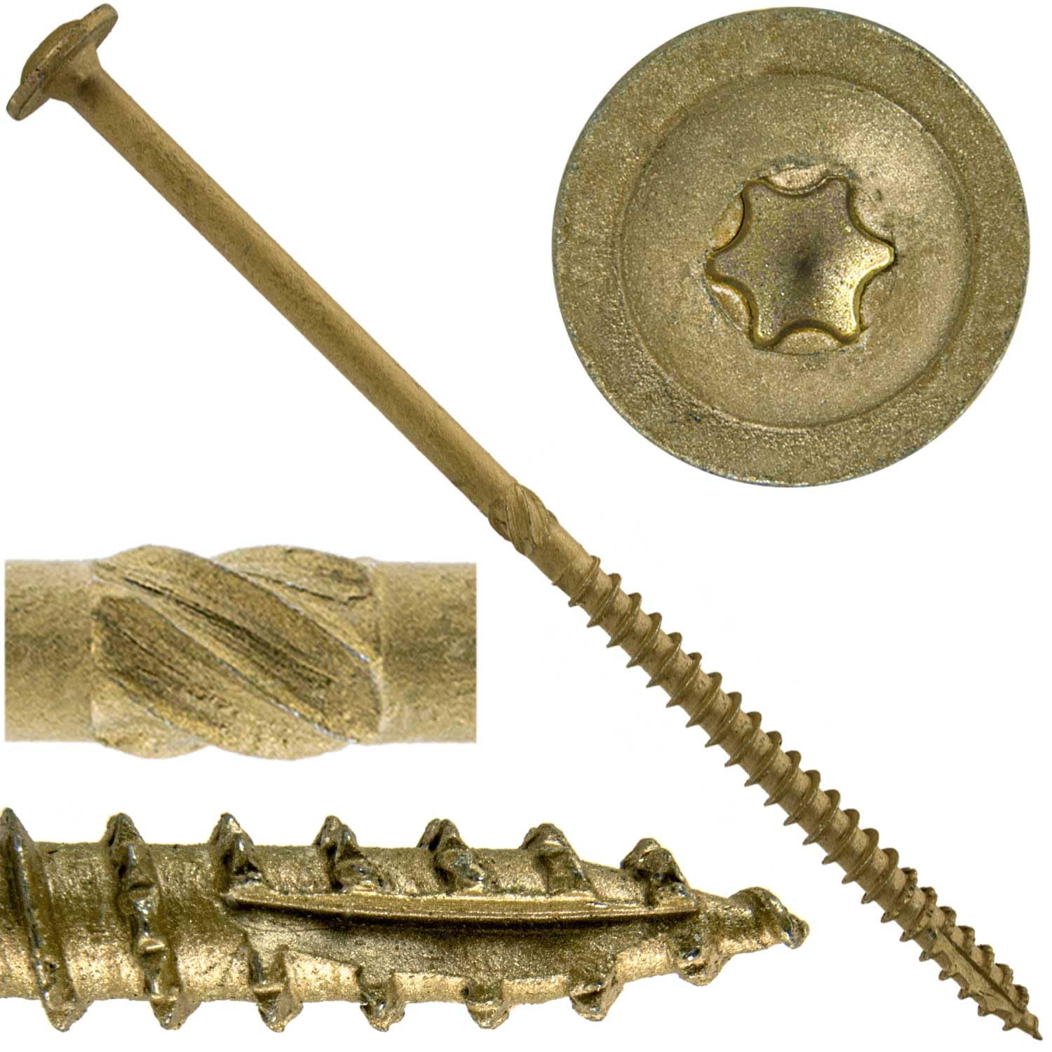 Jake Sales Lag Screws #14 x 1 - 100 Count -14