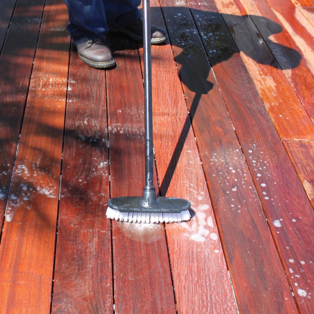 DeckWise Deck & Wood Cleaner Part-1 for Hardwood and Thermal Wood Decking including Hardwood Siding Cleans 1200 Sq. Ft. of Wood (32 oz.)
