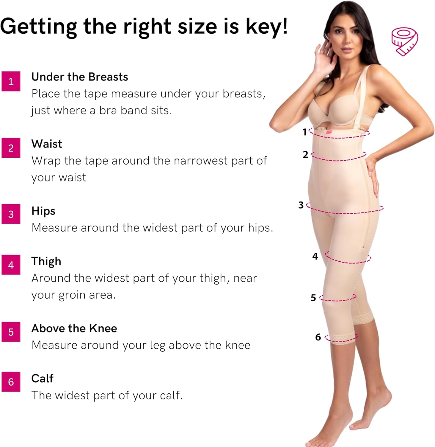 LIPOELASTIC VD Comfort - Compression Garment after Liposuction, Tummy Control Shapewear, Fajas Colombianas Moldeadoras