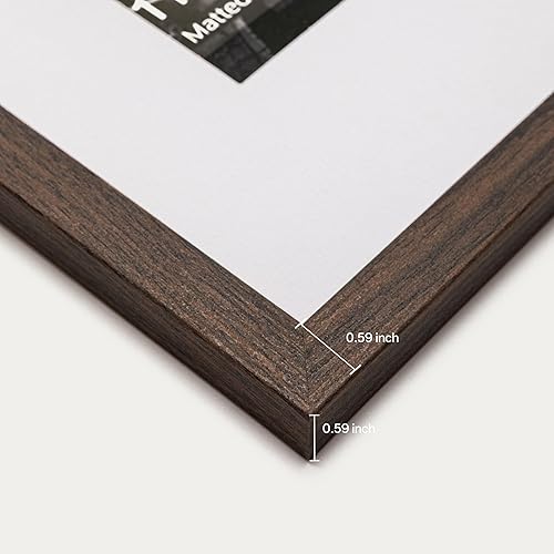 Vista 13 de eletecpro Juego de 10 marcos de fotos de 8.5 x 11 pulgadas, collage de fotos, decoración de pared, fotos de 5 x 7 con paspartú o de 8.5 x 11 Negro