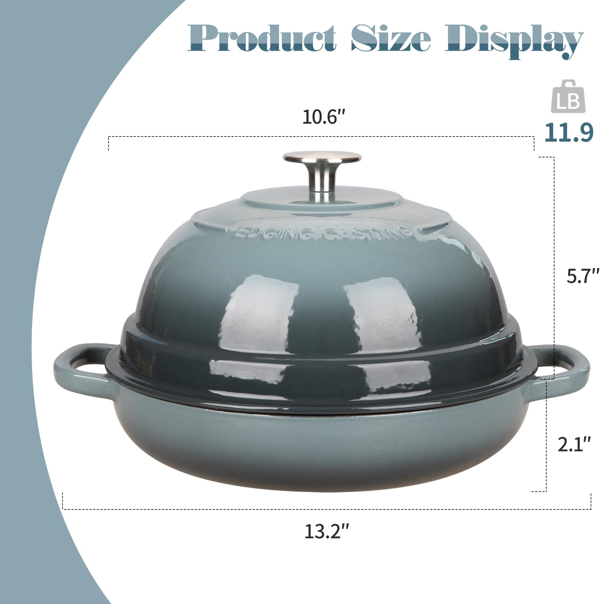 EDGING CASTING Dutch Oven - Perfect for Sourdough! -3 EDGING CASTING Dutch Oven - Perfect for Sourdough! -3