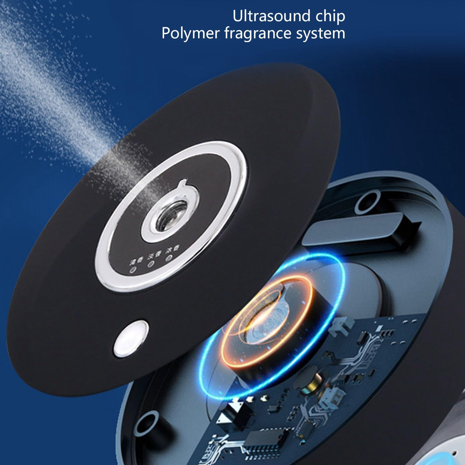 Diffusore Per Auto Per Olio Essenziale - Umidificatore Aromaterapia A Ultrasuoni - 3 Modalità Spray, Silenzioso, Batteria 300mAh