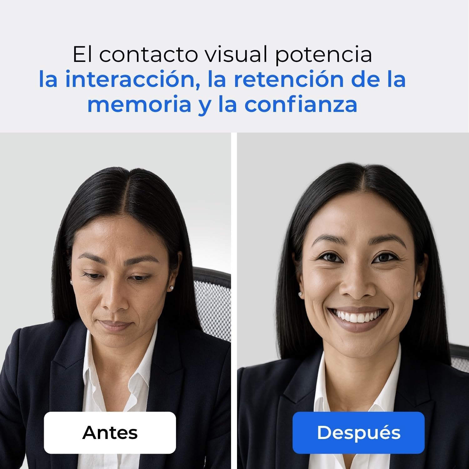 iContact Camera Pro 4K HD Cámara Web con Contacto Visual y Micrófono para PC – Webcam 4K con Cancelación de Ruido, USB Plug & Play para Mac y Windows, para Videollamadas, Streaming y Conferencias