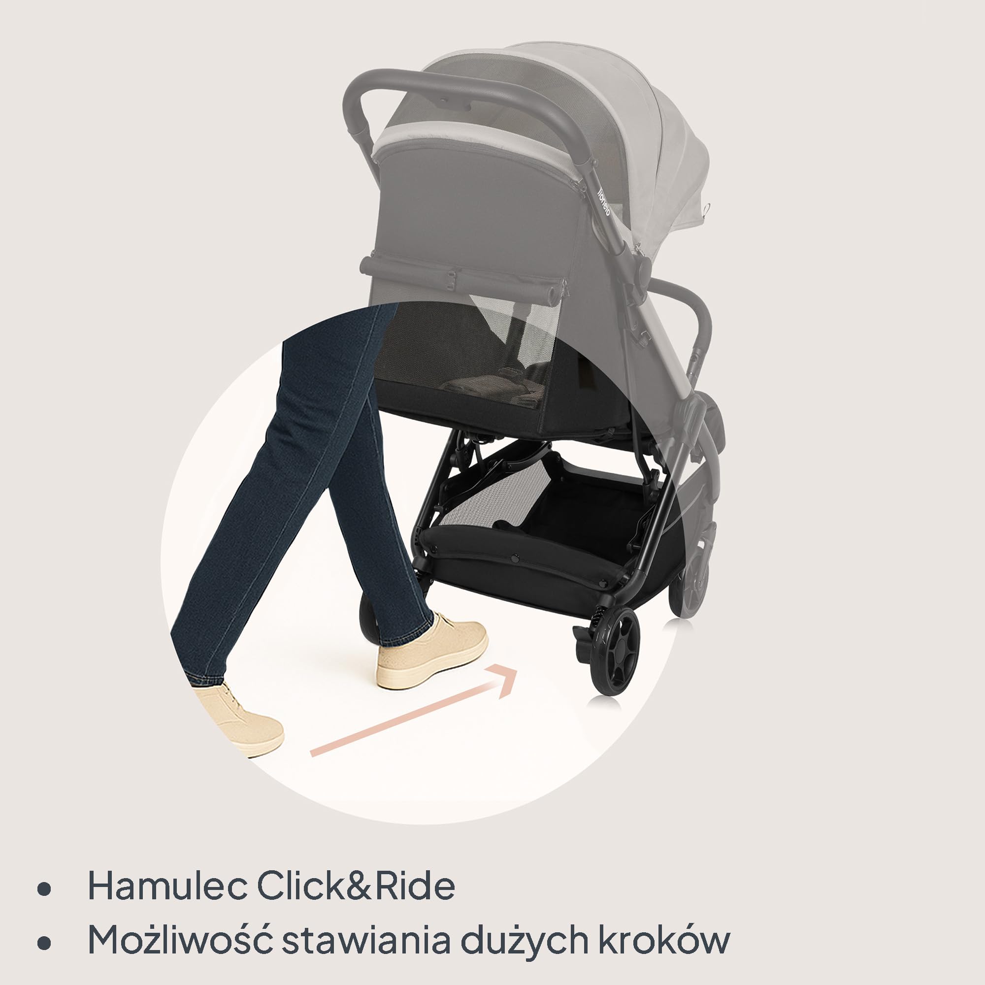 LIONELO Julie Air Spacerowy Wózek Dziecięcy do 22 kg od 6 m do 4 lat Do Samolotu Obrotowe Koła 360° Amortyzacja Składany Jedną Ręką Regulacja Oparcia Daszek UPF50+, Lekki | Koła obrotowe 360°, zawieszenie jednoręczne, mechanizm składania z regulacją oparc