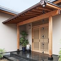 Vista 7 de Cadena de lluvia de pájaros de metal de 8.5 pies para canaletas, color negro