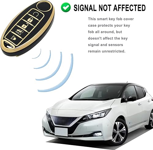 Miniatura 4 de Funda para llavero para Nissan Armada Murano Rogue Maxima Altima Pathfinder, soporte remoto, protector de piel, sin llave, accesorios para funda de