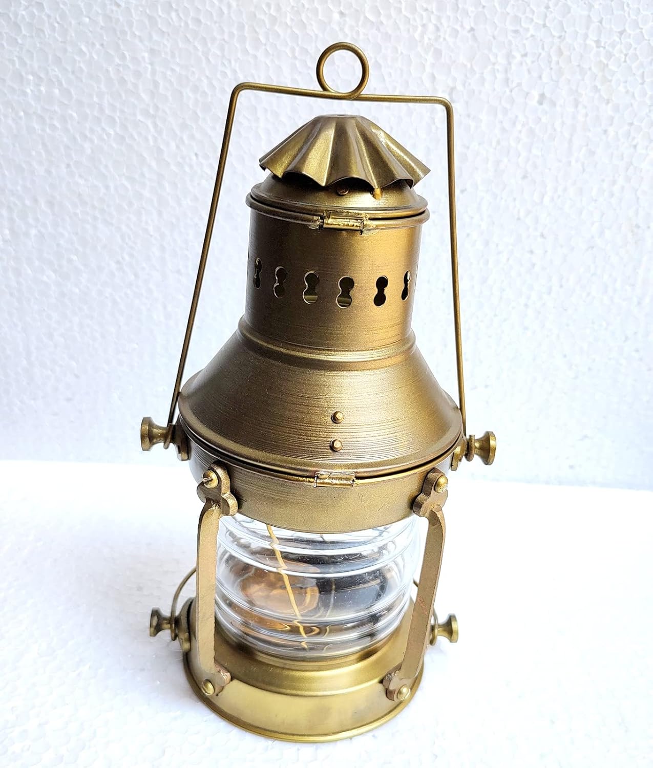 Brown Antique Size 12 Inch Approx.Nautical Antique 12inch Ship Boat Oil Lantern-Maritime Collectible Lantern-Boat Lamps-Vintage Lighting Lamp