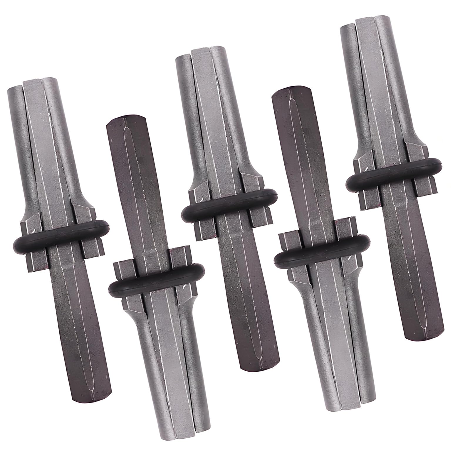 Zbiianxer 18Mm 5Pcs Multipurpose Stone Splitting Wedges Featuring 16Mm / Width For Efficient Rock Cracking Stone Processing Spring Steel Splitting Segment