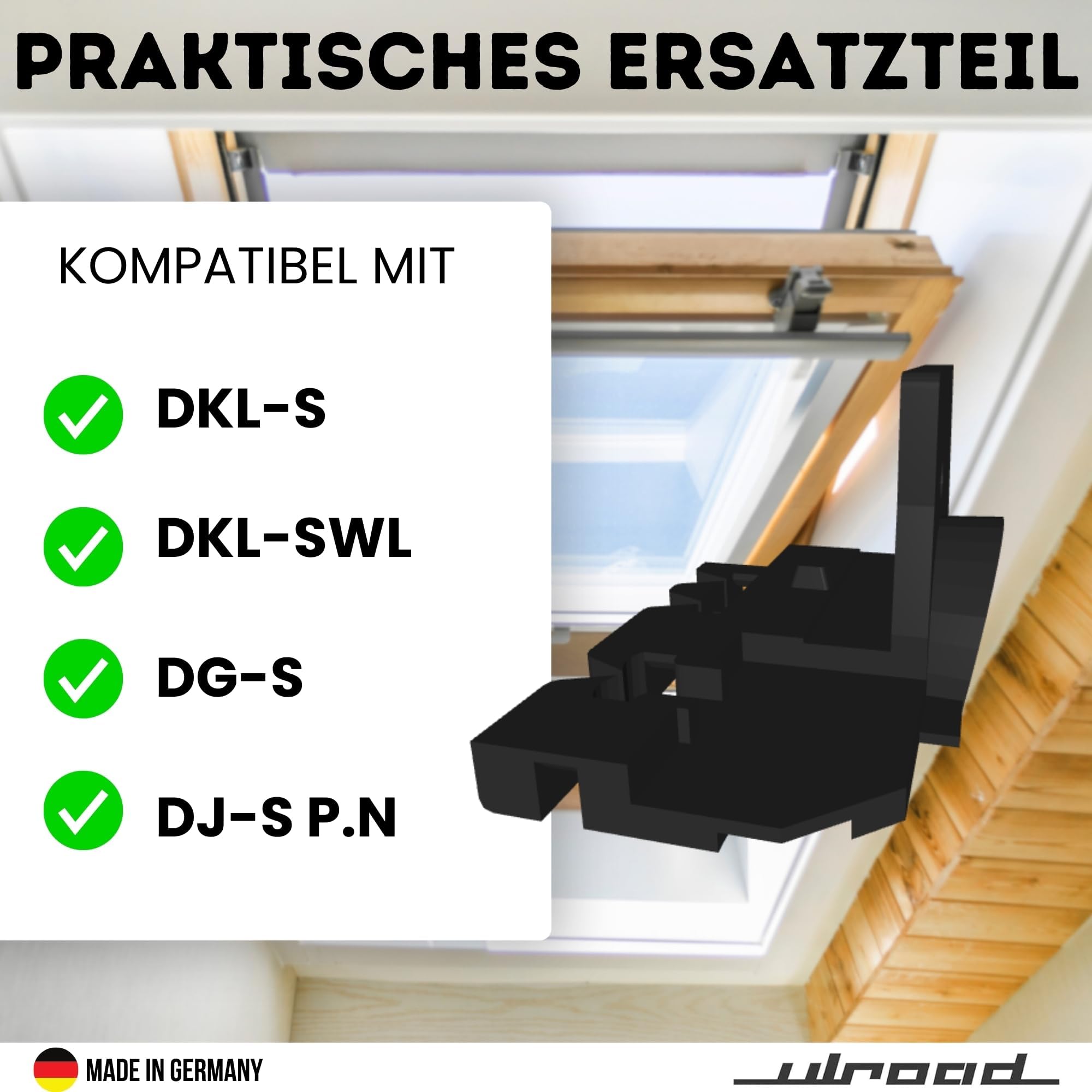 PRIWAS Endkappen passend für Velux Verdunklungsrollos - Verstärkte Ausführung | Ersatzteil 948595