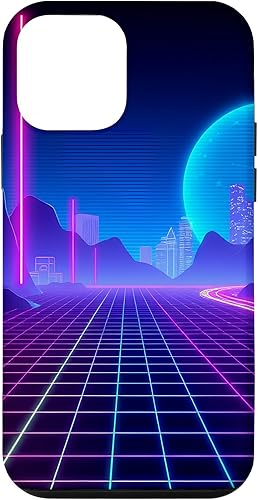 Miniatura 16 de Funda de arte para iPhone 16 Pro Vaporwave Synthwave Retrowave de los años 80 y 90