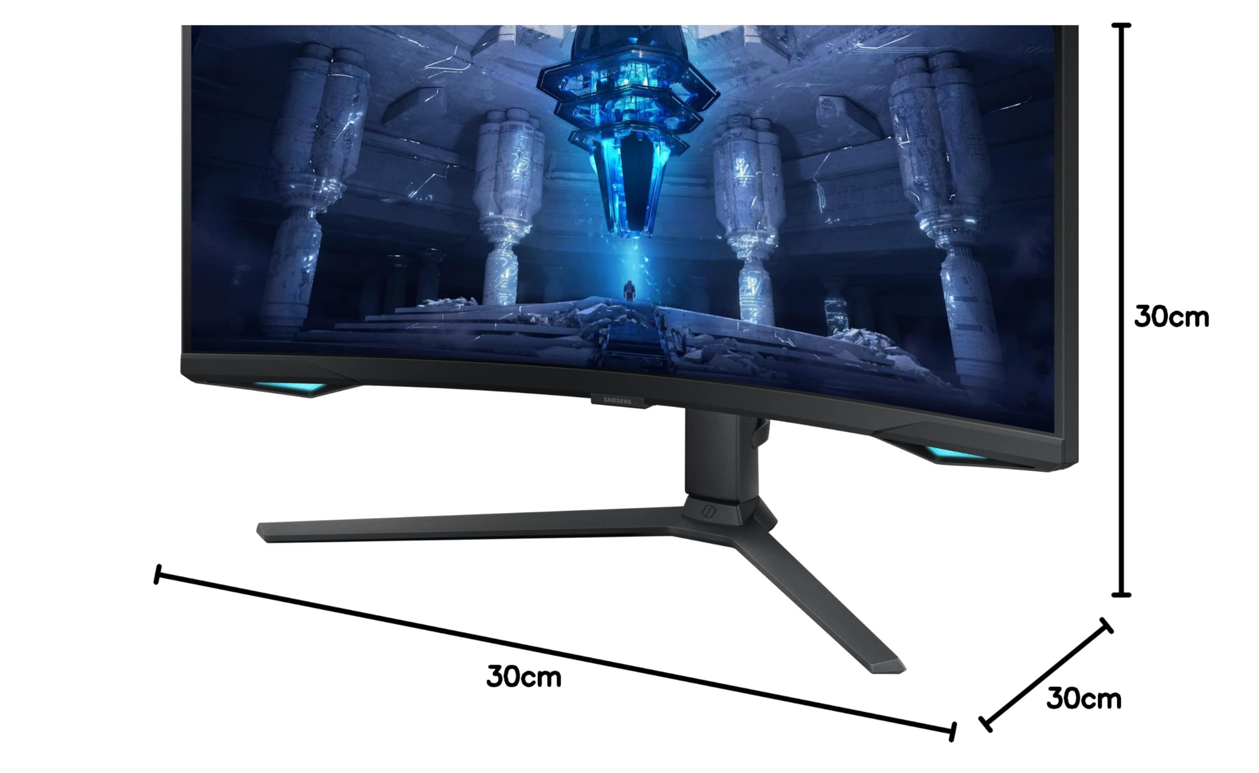 Samsung Monitor Gaming Odyssey Neo G7 (S32BG750), Curvo (1000R), 32'', 3840x2160 (UHD 4K), Mini-LED, HDR2000, VA,165 Hz, 1 ms (GtG), Freesync Premium Pro, HDMI, USB, Display Port, Ingresso Audio, HAS