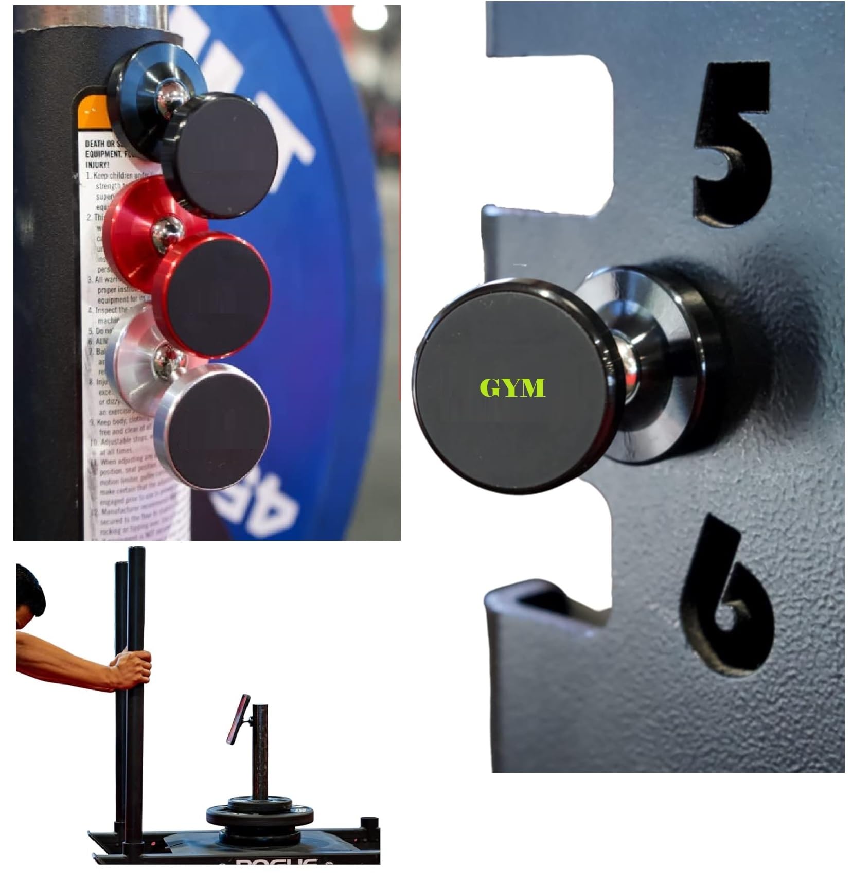 FKU Dual Side Magnetic Phone Holder Stick Magnetically to Metal Surface Cell Phone Mount Fits Any Smartphone 360Degree Rotation for Selfie Video & Recording in Gym, Home, Office (1) (B0DGJ5ZGFV) Amazon Price History, Amazon Price Tracker