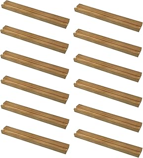 Amyhill 12 Pieces Vinyl Record Wall Mount Wood Record Holder Wall Mount Vinyl Holder Display Record Shelf Storage Vinyl Shelf Solid Vinyl Record Stand Wall Ledge Shelf Modern Floating Shelves for LPs