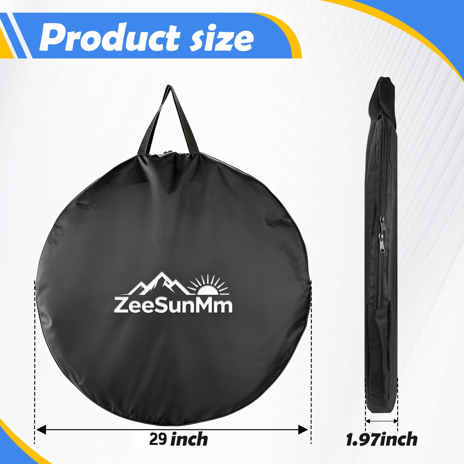 MTB Laufradtasche 29 Zoll wasserdicht – geeignet für 26/27,5/29 Zoll & 700C, verdickte Radtasche mit Tragegriff, Transporttasche für Rennrad und Mountainbike Radsatz