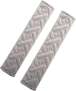 CHENGZI Universal Seat Belt Pads, Soft Comfort Seat Belt Shoulder Strap Covers (Grey-B)