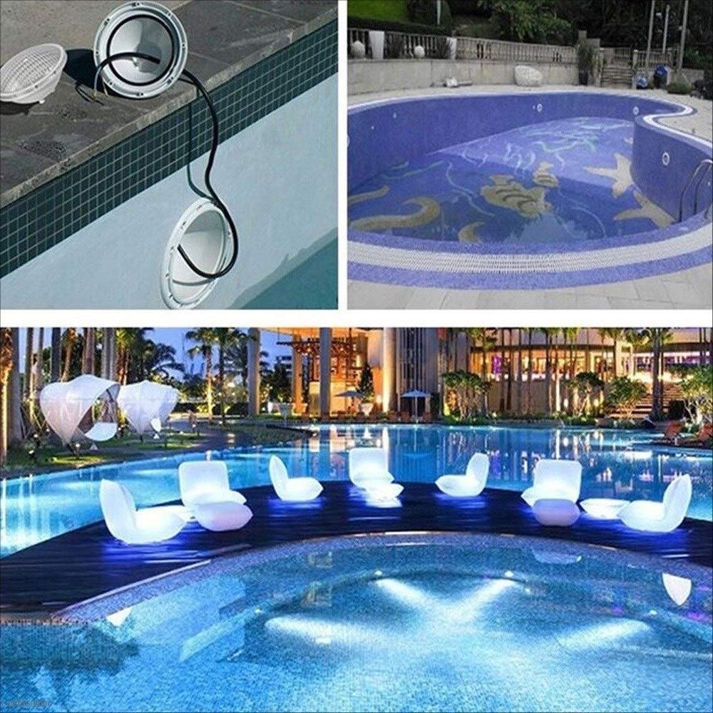 LED-Schwimmbadlicht ABS-Unterwasser-Tauch-IP68-Nachtlicht, Wandmontage, Landschaftslicht, 12 V AC, Fernbedienung, LED-Unterwasserscheinwerfer für Dekoration, Boot, Yacht, Steingarten, Brunnen, Teich