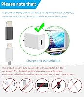 Vista 2 de Adaptador micro USB a Lightning (paquete de 3) convertidor de transmisión de datos de carga rápida, cable micro USB hembra a conector Lightning