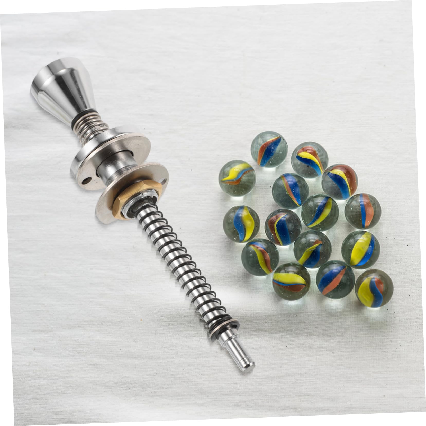 BESTonZON Tige de Flipper en Alliage Argenté, Grand Design Robuste pour Machine à Balles Jouet Arcade, Accessoire Essentiel Améliorant L'expérience de Jeu Unique