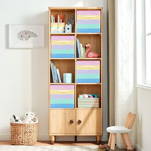 Miniatura 133 de ShellKingdom Contenedores de almacenamiento, cubos de almacenamiento plegables de tela y cajón organizador de almacenamiento de tela para armario