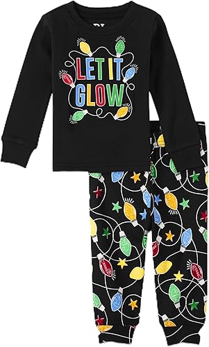 The Children's Place Pijama de Navidad unisex para bebé, algodón