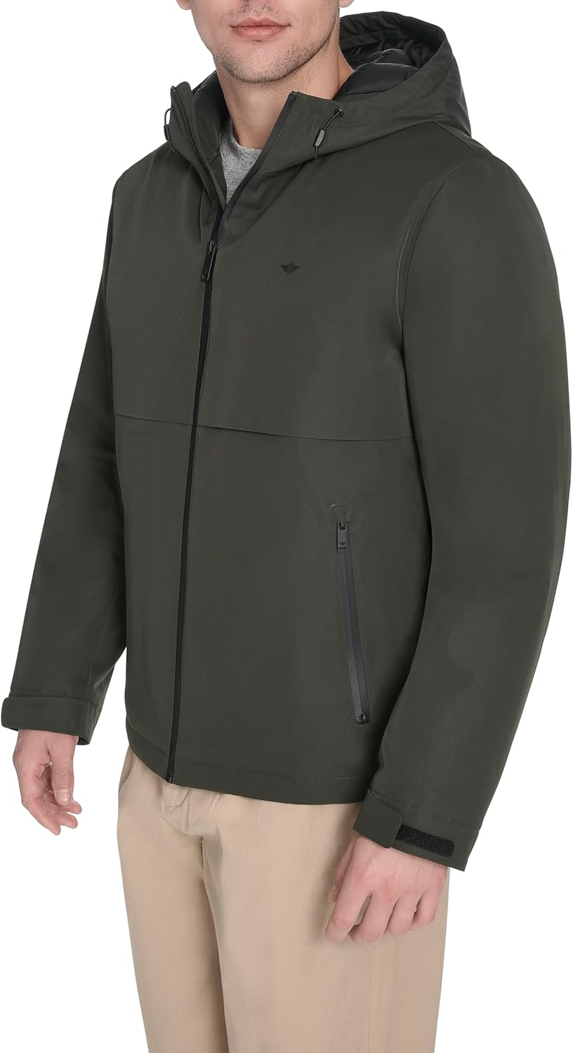 DOCKERS Men's Flex Tech Filled Storm Jacket
