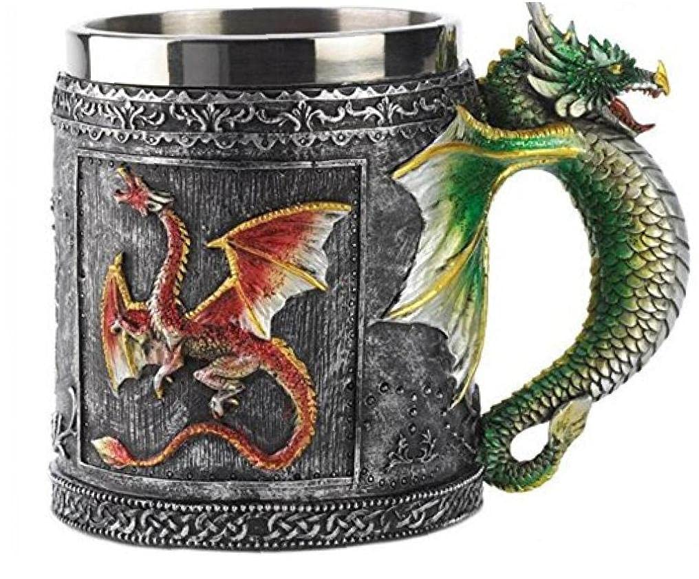 Taza de café gótica tribal para cenas temáticas y coleccionistas de mitología