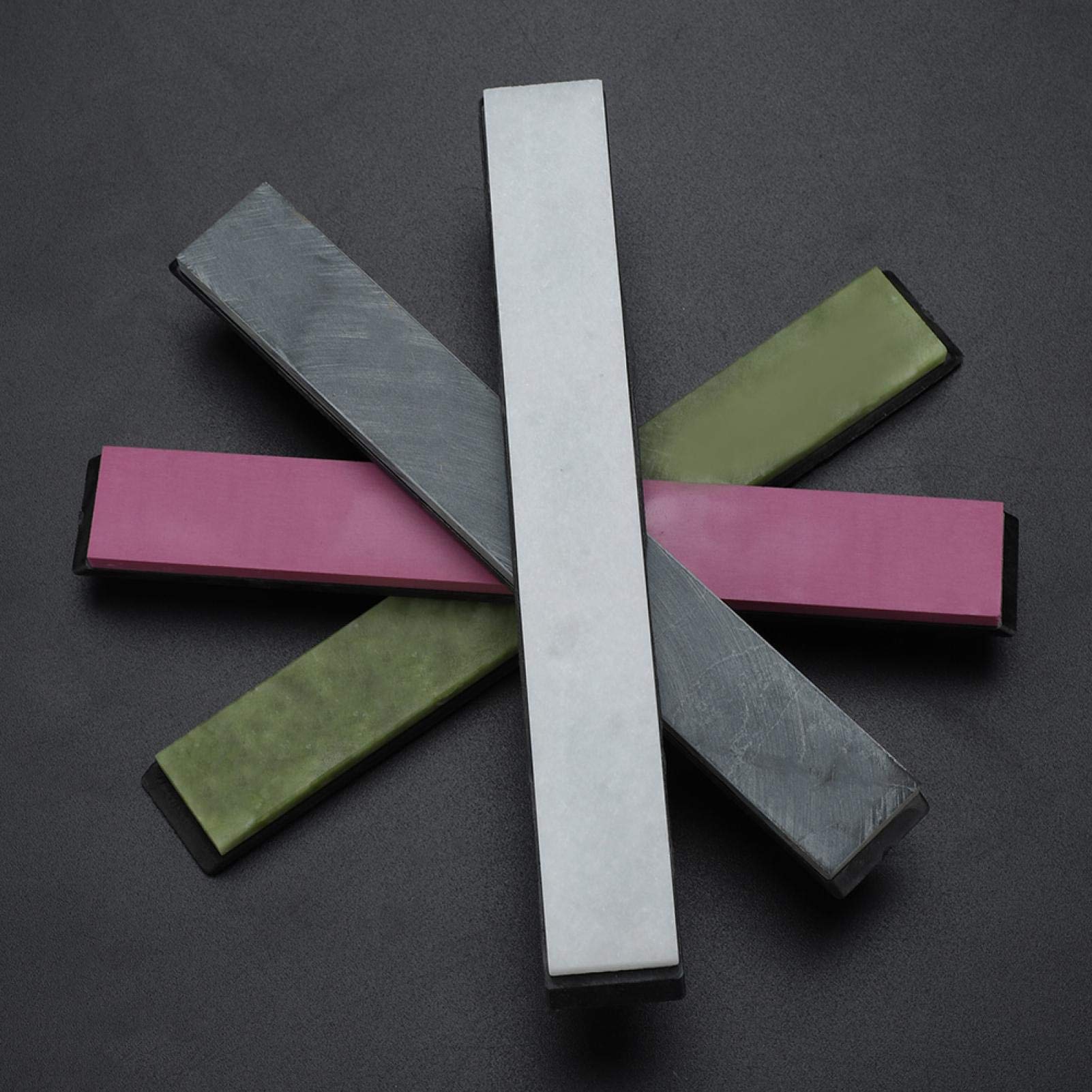 4-Piece Sharpening Stone Set With Base - 3000# To 10000# Grit Whetstones