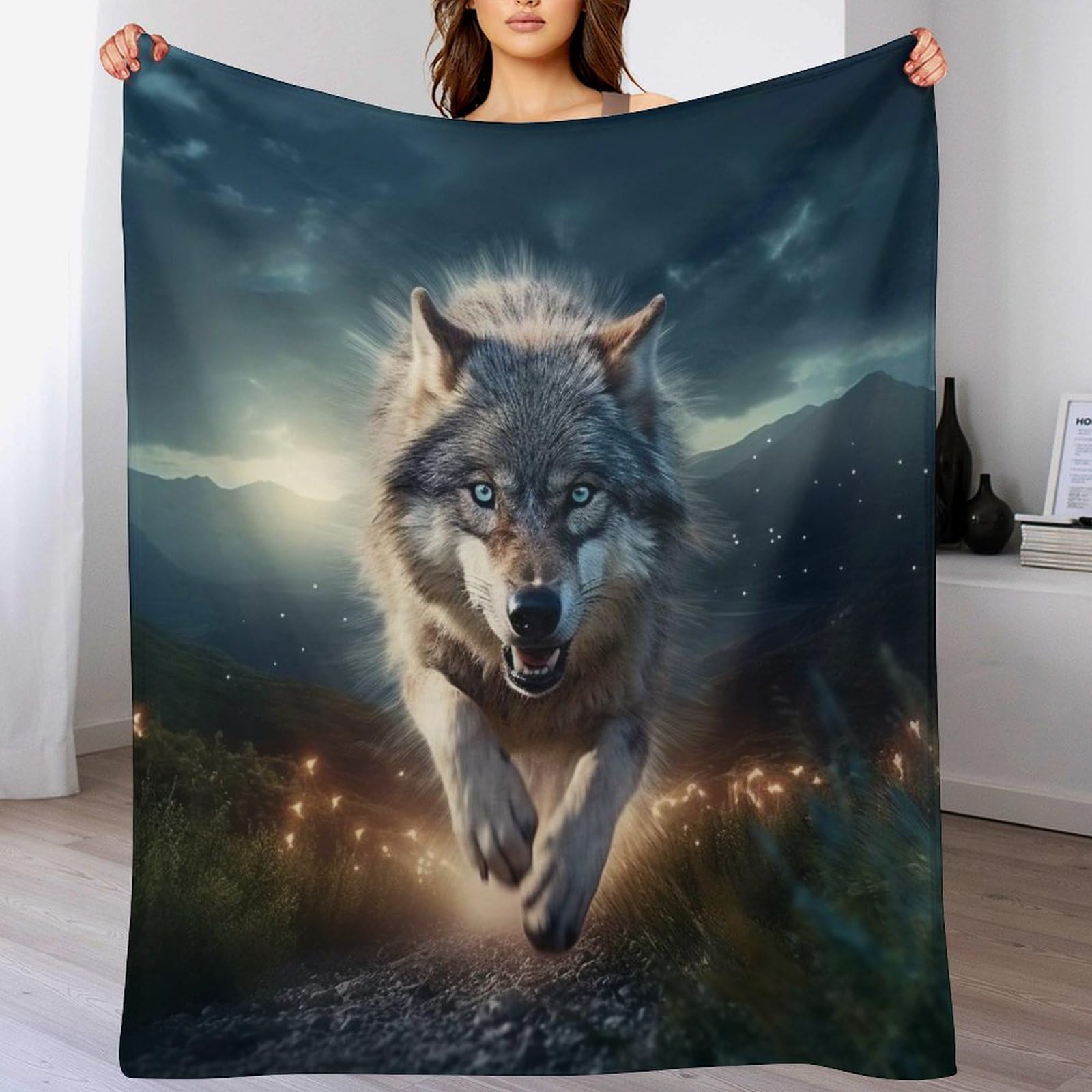 Couverture loup 3D pour des soirées cocooning au chaud