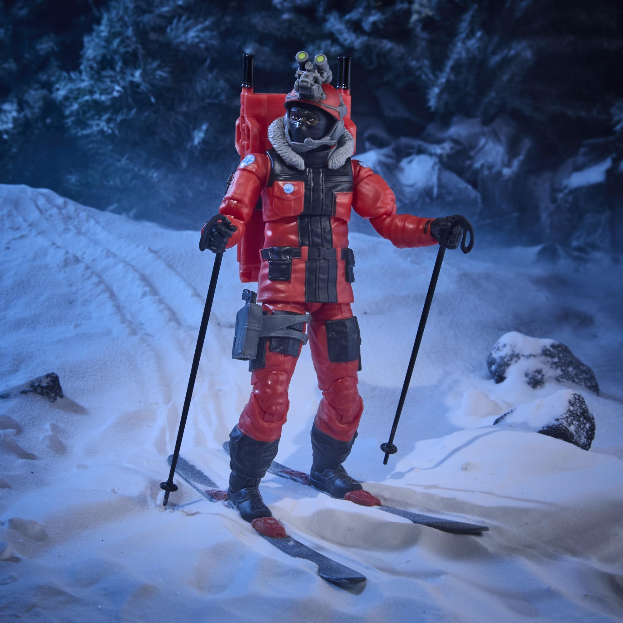 G.I. JOE Classified Series Legacy Collection : Soldat d'action - Intervention en Cas d'avalanche, Figurine de Collection de 15 cm, 14 Accessoires de Ski