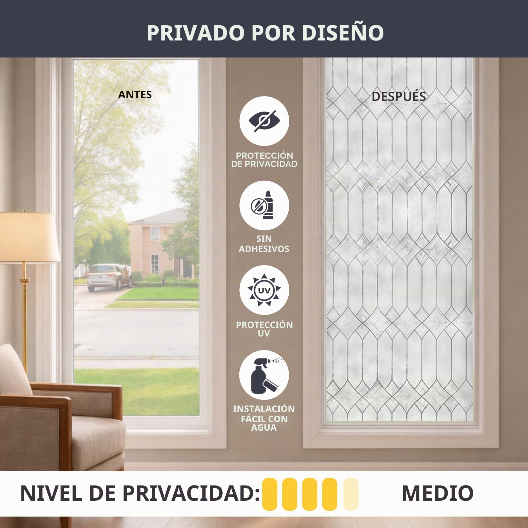 Artscape Regent - Película para Ventana, 61 x 91 cm