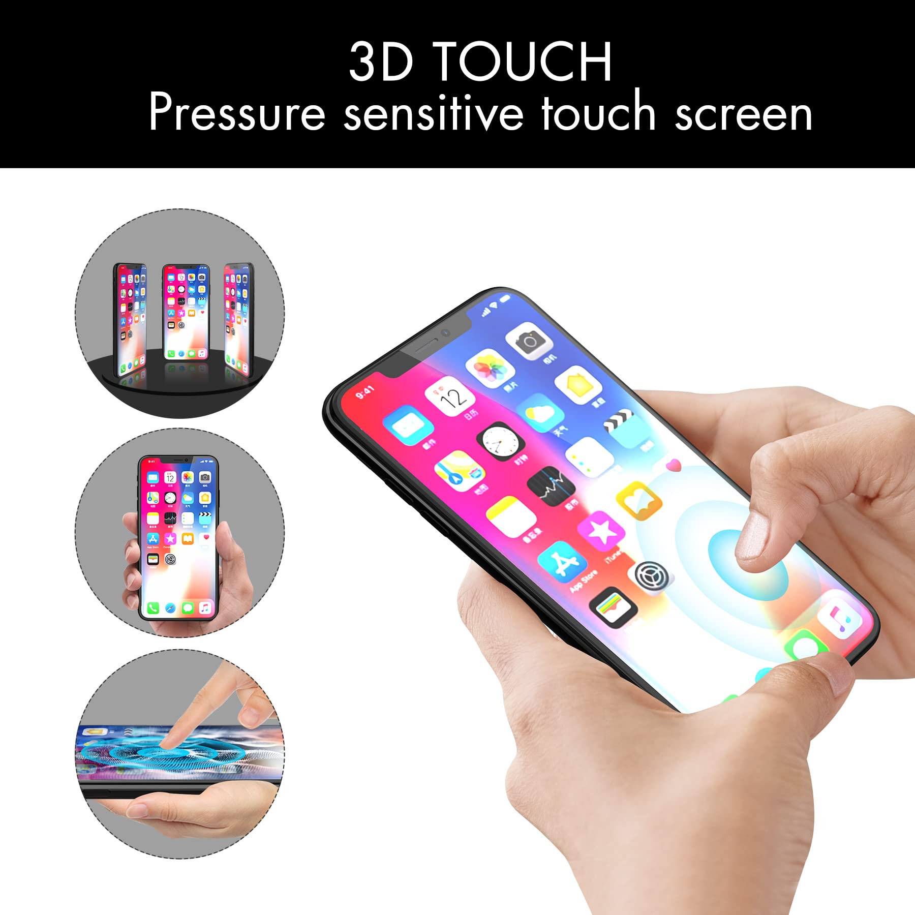 Amazon.co.jp: iPhone X 画面交換用、5.7インチ iphone10 LCD