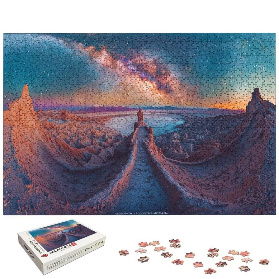 Puzzle 1500 Piezas Abstracto para Adultos, Puzzle Paisajes de Madera con Caja Regalo para Adultos, Rompecabezas Desafiante para Toda la Familia, Rompecabezas para Regalo Mujer, Regalo Hombre, -5659