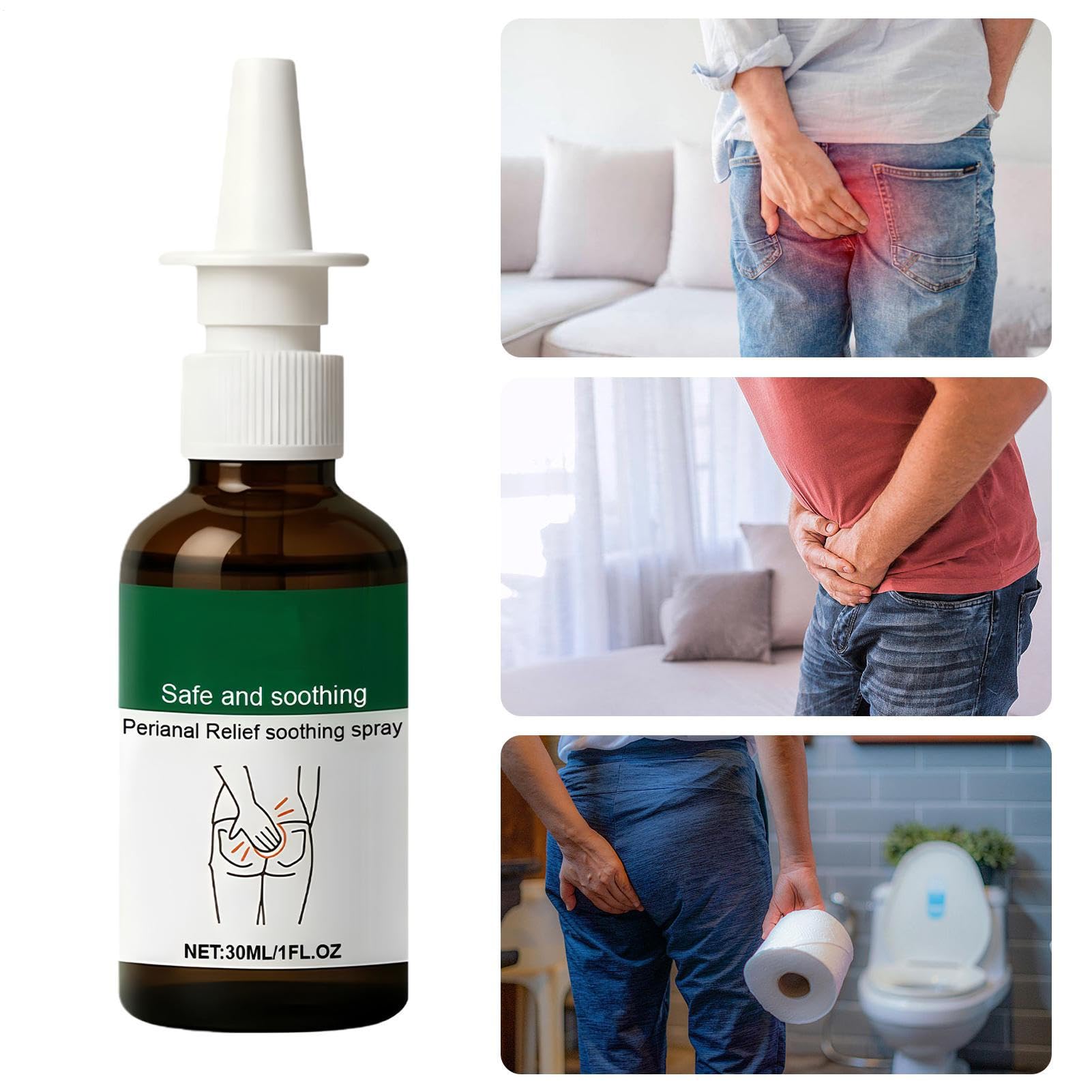 Spray De Soin Périanal - Soins De La Peau | Anus Spray Solution D'hygiène Liquide Naturelle À Absorption Rapide, Soin Des Zones Sensibles, SpraŷPersonnel Pour Femmes Adultes Personnes Âgées Salle De